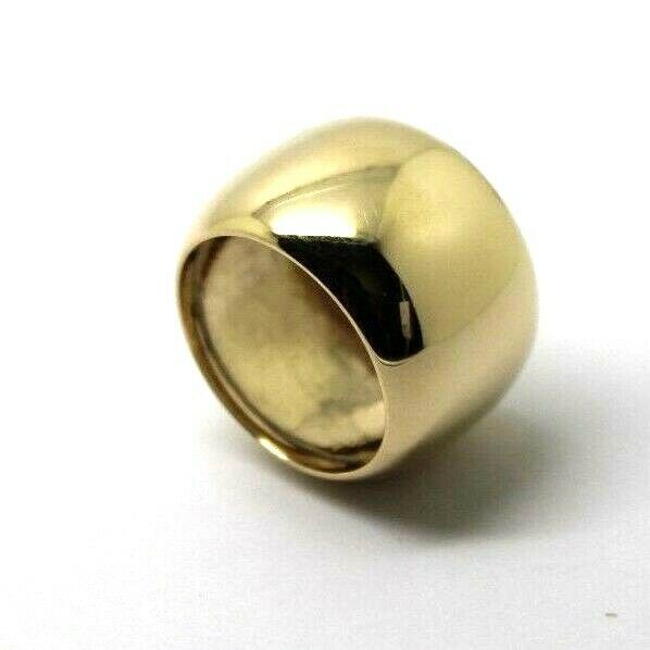 Genuine Size 7 / O 9ct Yellow, Rose or White Gold 15mm Wide Barrel Band Ring