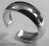 Kaedesigns Genuine New Solid Dome 9ct 9kt Yellow, Rose or White Gold 375 Plain Toe Ring 231