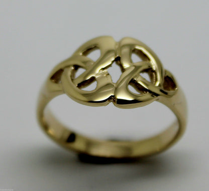 Kaedesigns, New Genuine Full Solid 9ct 9kt Yellow, Rose or White Gold Celtic Weave Ring 352