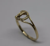 Genuine Delicate 9ct 375 Yellow, Rose or White Gold Initial Ring D