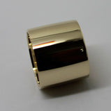 Size L 9ct Yellow, Rose or White Gold Solid Cigar 15mm Extra Wide Band Ring