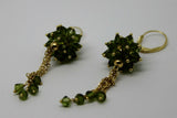 Kaedesigns Genuine New 14ct 14kt Full Solid Gold Green Earrings