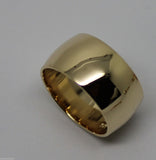 Genuine Solid 9ct Rose Or Yellow Or White Gold 8mm Wide Ring Size D (Small Size)