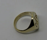 Full Solid Heavy New 14ct Yellow, Rose or White Gold Oval Signet Ring Size K + Engraving