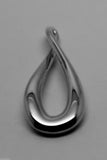 KAEDESIGNS, Genuine Sterling Silver 925 Medium or Large Solid Tear Drop Pendant