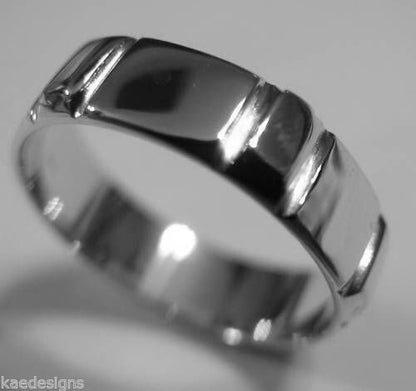 Kaedesigns, New Genuine Solid Sterling Silver Wedding Band Ring 203