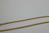 Genuine 9ct Solid Yellow Gold 25cm Kerb Curb Anklet Belcher