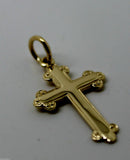 Kaedesigns, New Genuine New 375 9ct Yellow or Rose or White Gold Cross Pendant