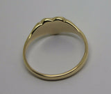 Genuine New Size J Child'S Solid 9ct 9k Yellow, Rose or White Gold Heart Signet Ring