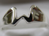 Genuine 9ct 9k Solid Yellow Or Rose Or White Gold 375 Large Initial Ring W