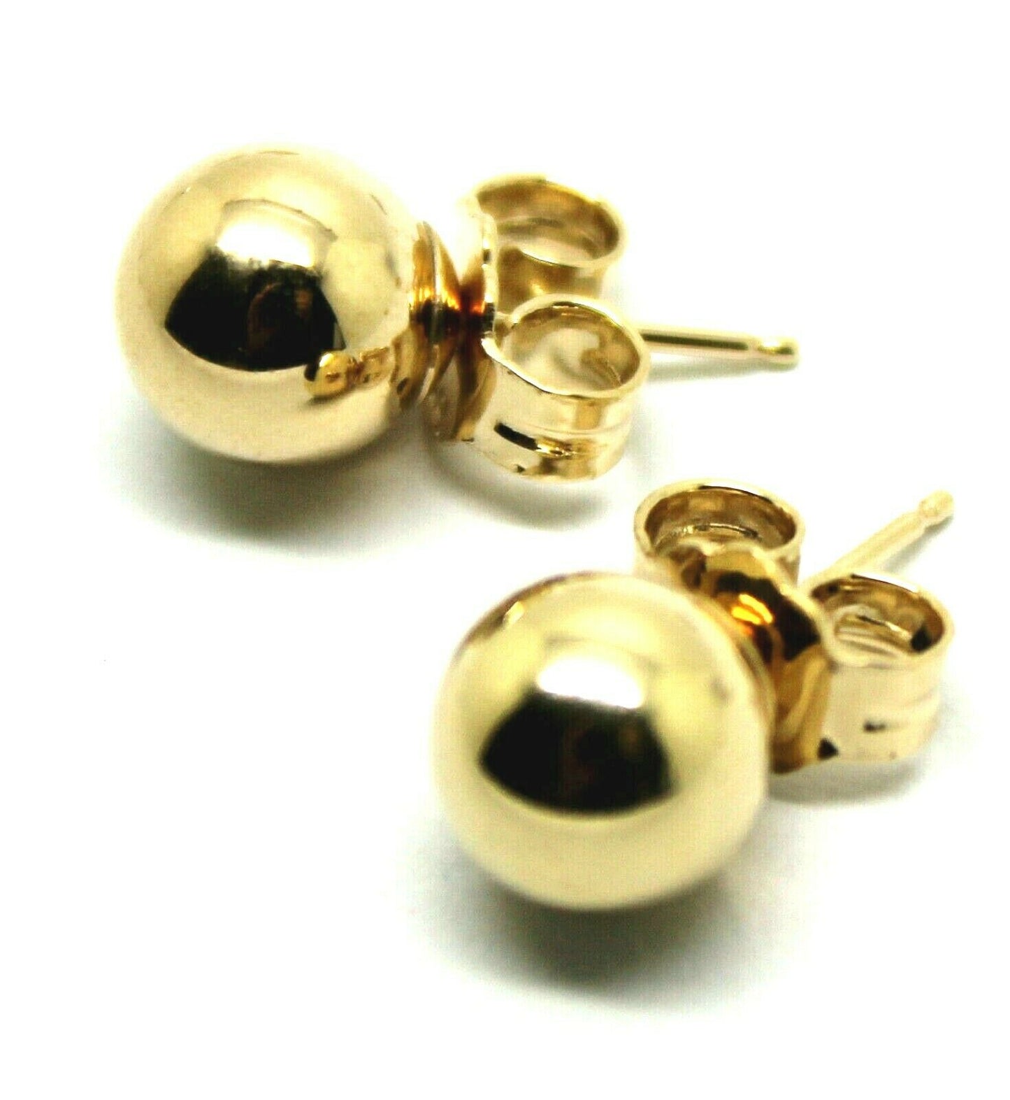 New Kaedesigns Genuine 14ct Solid Yellow Gold 6mm Stud Ball Earrings