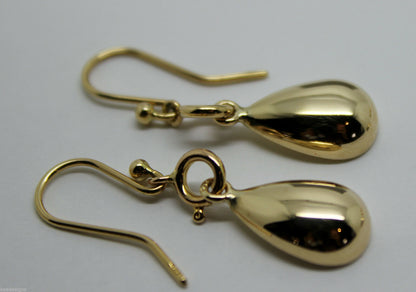 9ct Yellow or White or Rose Gold interchangeable earrings heart, ball, teardrop Tear Drop