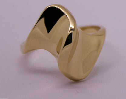 Size L - Kaedesigns, New Genuine Solid 9ct 9kt 375 Yellow, Rose or White Gold Fancy Dome Ring 230