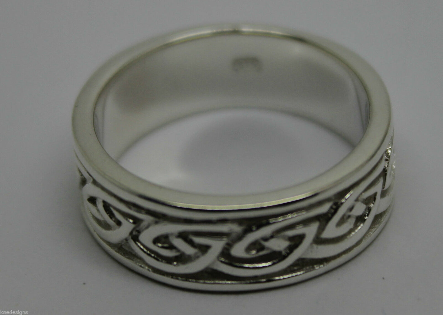 Size N New Genuine Sterling Silver Solid Celtic Weave Ring