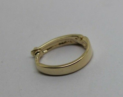 Kaedesigns Genuine 9ct Yellow gold Plain 13mm Large Size Enhancer Bail Clasp