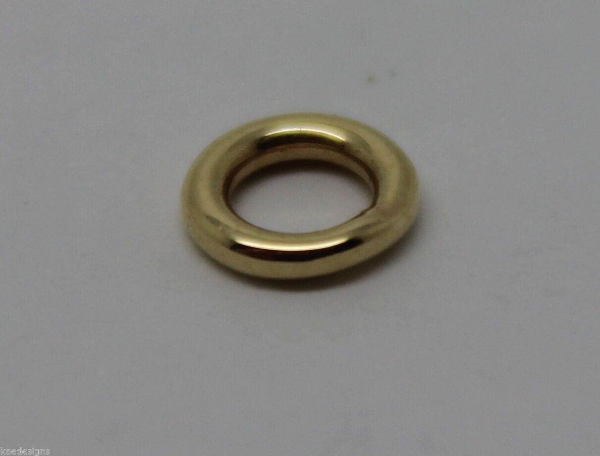 9ct or 18ct Yellow/White/Rose Gold SOLDERED JUMP RING MANY SIZE 2pk/5pk