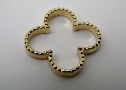 Kaedesigns New Genuine Solid 9ct 9kt Yellow, Rose or White Gold Four Leaf Clover Pendant