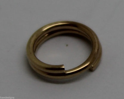 Kaedesigns New 9ct Yellow Gold Split Ring Sizes 5mm Or 6mm Or 7mm