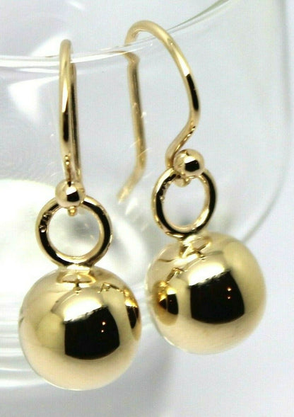 Kaedesigns New 9ct Yellow, Rose or White Gold 10mm Euro Ball Drop Earrings