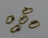 Kaedesigns, 9ct Yellow Gold 375 Or Sterling Silver 925 Link Lock Locks 5 Units