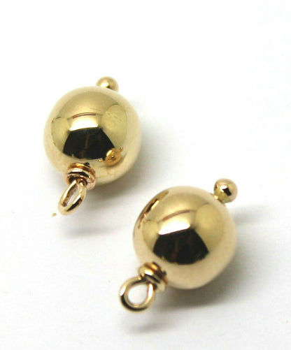 Genuine 9ct Yellow, Rose or White Gold 10m Ball Plain Balls For Charm Earrings