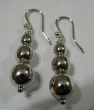 Kaedesigns 9ct 9k Yellow Or White Or Rose Gold 375 Three Ball Drop Ball Earrings