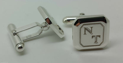 Kaedesigns, Genuine Solid Sterling Silver, 925 Custom Made Heavy Cuff Links