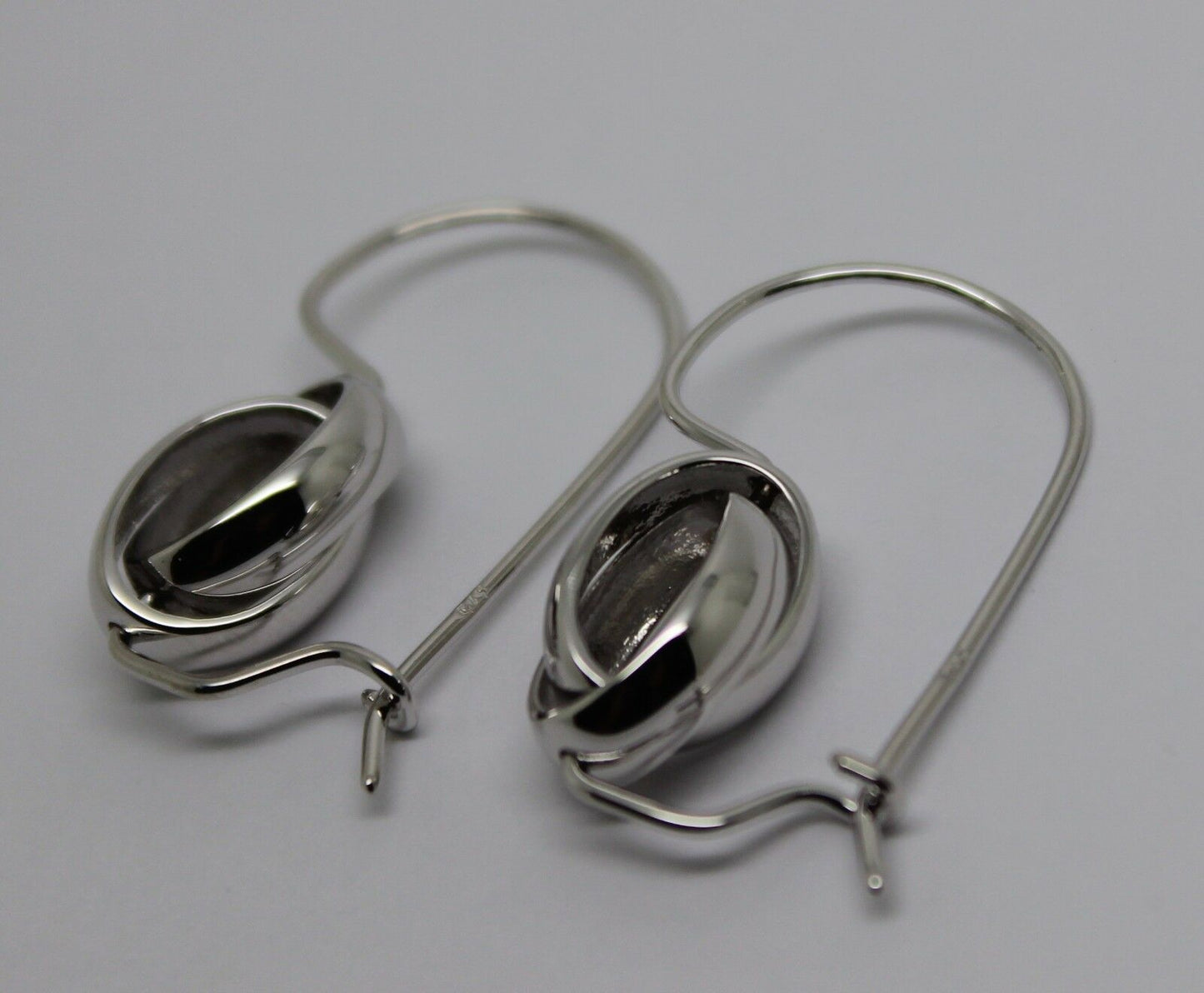 Kaedesigns New Genuine New 9ct 9K Yellow, Rose or White  Gold Spinning Oval Belcher Ball Earrings