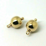 Genuine 9ct Yellow, Rose or White Gold 10m Ball Plain Balls For Charm Earrings