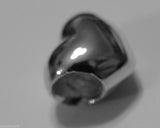 Kaedesigns, Genuine 9ct Yellow Or Rose Or White Gold Or Silver Heart Bead Charm