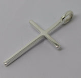 Kaedesigns, Genuine Solid New Sterling Silver Thin Medium Plain Cross Pendant