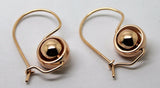 Kaedesigns New Genuine 9ct 9Kt Yellow, Rose or White Gold Spinning Belcher Ball Earrings