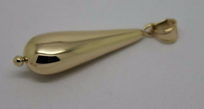 Kaedesigns New Genuine New 9ct Yellow, Rose or White Gold Long Teardrop Tear Drop Pendant