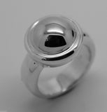 Size J Kaedesigns New Genuine Ring Heavy New Sterling Silver 925 Half Ball Ring
