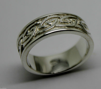 Size N New Genuine Sterling Silver Solid Celtic Weave Ring