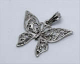 Kaedesigns New Sterling Silver 925 Filigree Butterfly Pendant