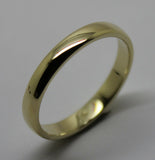 3mm Wide 9ct,14ct Or 18ct Yellow, Rose, White Gold Wedding Band Ring Sizes M,N,O