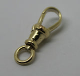9ct Solid Yellow Gold Albert Swivel Clasp 19mm Size *Free Post In Oz