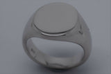 Kaedesigns Full Solid Heavy New 9ct 9k Yellow, Rose or White Gold Oval Signet Ring Size H