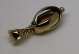 Kaedesigns New 9ct Yellow & White Gold or Rose & White Gold Oval Belcher Ball Pendant