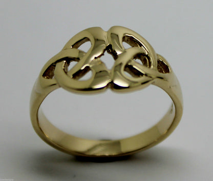 Kaedesigns, New Genuine Full Solid 9ct 9kt Yellow, Rose or White Gold Celtic Weave Ring 352