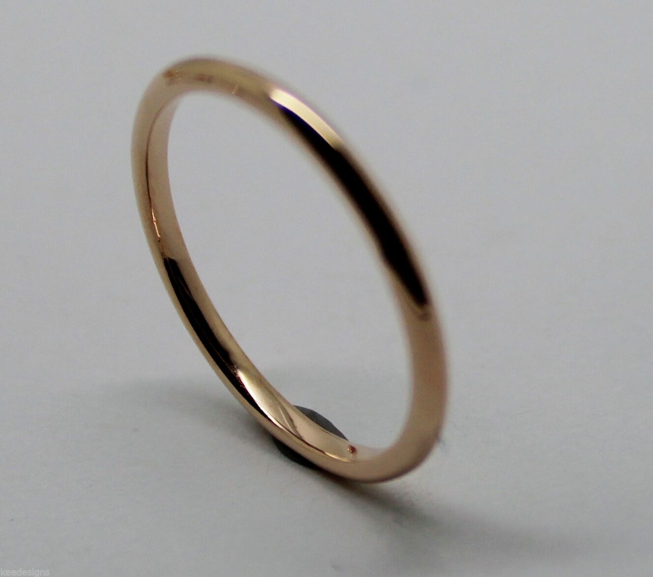 New Genuine Solid 9ct 9k White Or Rose Or Yellow Gold 1.5mm Wedding Band Ring