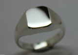 Kaedesigns, Full Genuine Solid 925 Sterling Silver Square Signet Ring 346