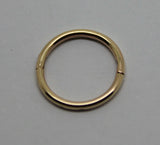 One Only 9ct Yellow Gold Sleeper Hinged Earring 10mm *Free Post In Oz