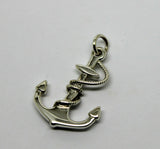 Kaedesigns New Large Sterling Silver Solid Anchor Boat Pendant / Charm