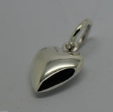 Kaedesigns Genuine 925 Small Solid Sterling Silver Bubble Heart Charm or Pendant