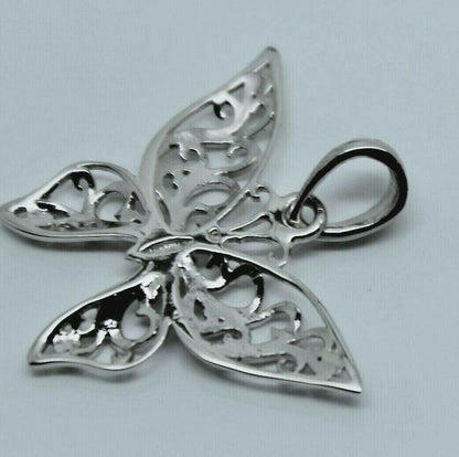 Kaedesigns New Sterling Silver 925 Filigree Butterfly Pendant