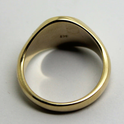 Genuine Heavy 375 Solid 9ct White Or Rose Or Yellow Gold Oval Signet Ring Size N to X