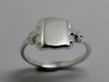 Kaedesigns, New Full Genuine Solid Sterling Silver 925 Signet Ring 266A In your ring size