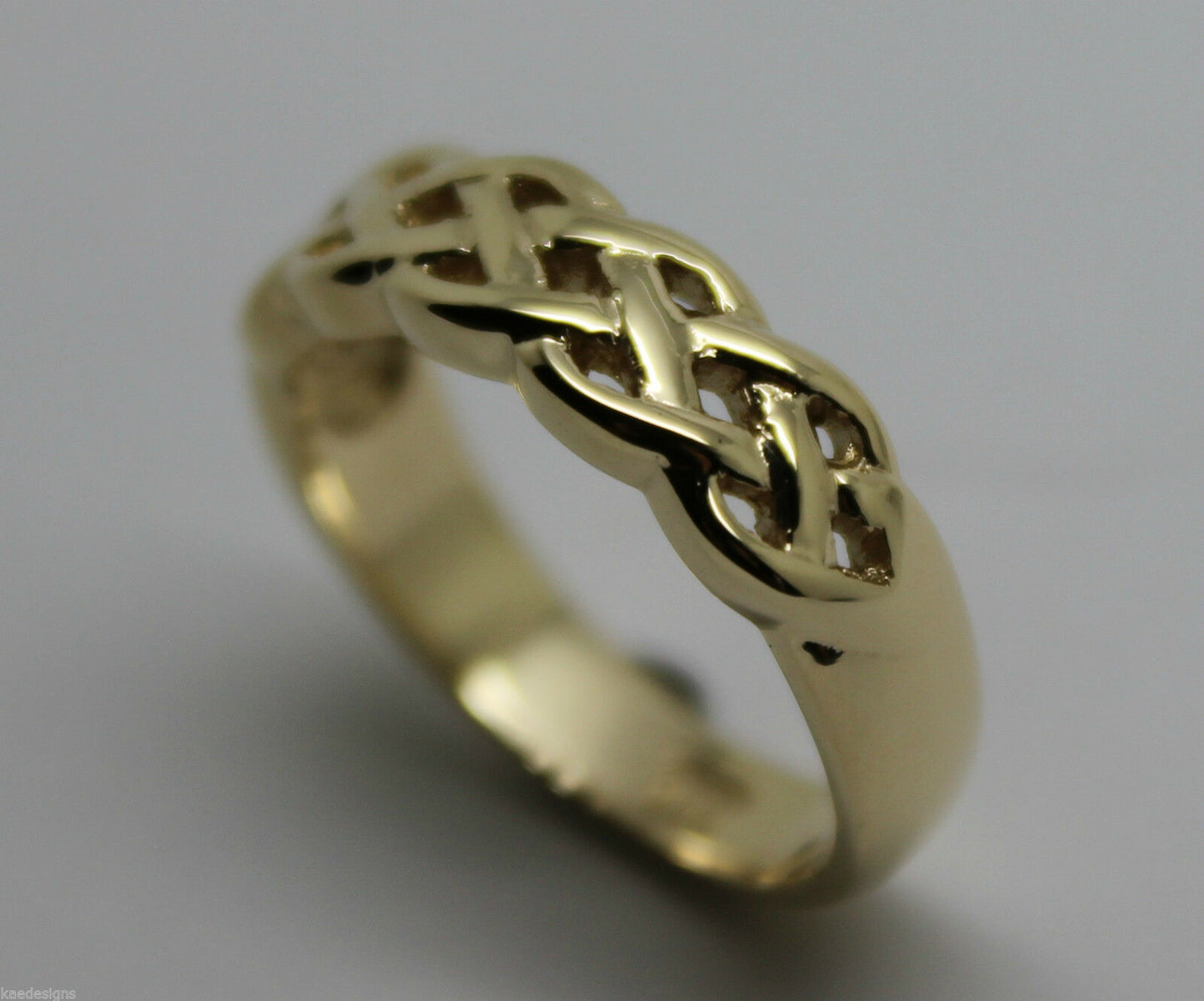 Kaedesigns,Genuine 9ct White, Rose Or White Gold Large Celtic Ring In Your Size